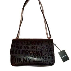 DKNY Graffiti Saffiano crossbody NWT